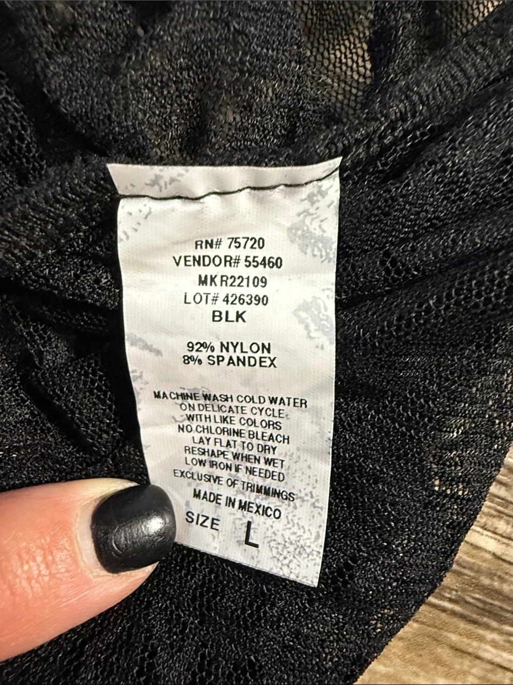 Free People Black Lace Sheer Tube Top